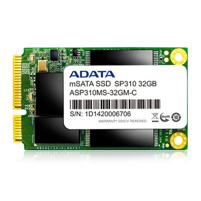 mSATA 32Gb ADATA Premier Pro SP310 ASP310S3-32GM-C, SATA 6Gb/s, R540 - W200 Mb/s, 45000 IOPS