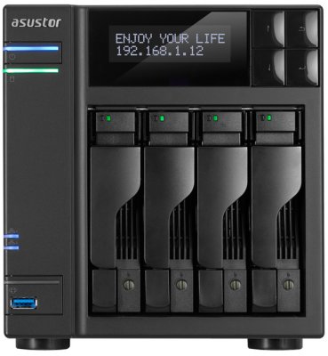   ASUSTOR AS6104T, 4xHDD 2.5/3.5" ( HDD), USB3.0, HDMI, eSATA