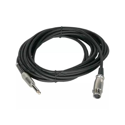   Mono Jack 6.3mm (M) -) XLR3 (F), 6.0 m , Invotone ACM1006BK