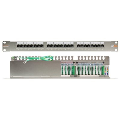   NIKOMAX NMC-RP24SD2-1U-MT,19", 1U, 24 , .5e, RJ45/8P8C, 110/KRONE, T56