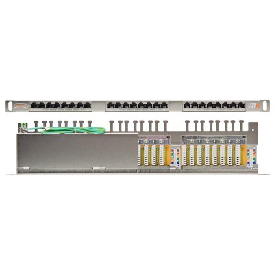   NIKOMAX NMC-RP24SE2-HU-MT,19", 0.5U, 24 , .6, RJ45/8P8C, 110/KRONE, T5