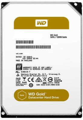   HDD 6000Gb SATA-III WD Gold [WD6002FRYZ, 7200rpm, 128Mb]