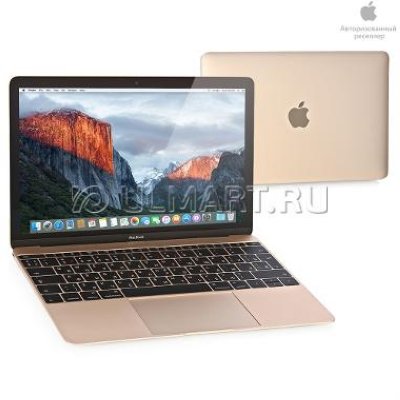  Apple MacBook Gold, 12" 2304x1440, Intel Core M3 1.1GHz, 8Gb, 256Gb SSD, HD Graphics 515, Wi