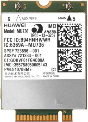  HP T0E35AA hs3110 HSPA+ W10 WWAN Module