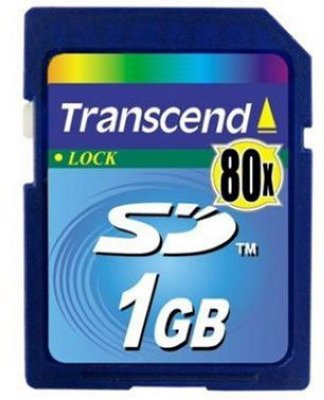   SD 1Gb Transcend (TS1GSD80) 80x