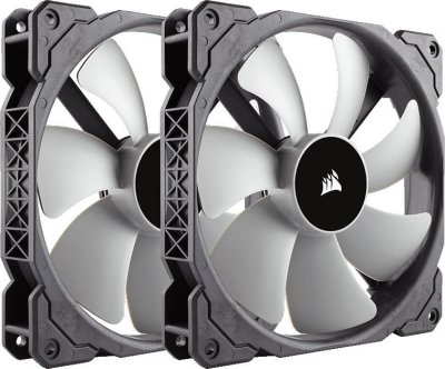  Corsair ML140 Premium Magnetic Levitation Fan Twin Pack [140mm, CO-9050044-WW]