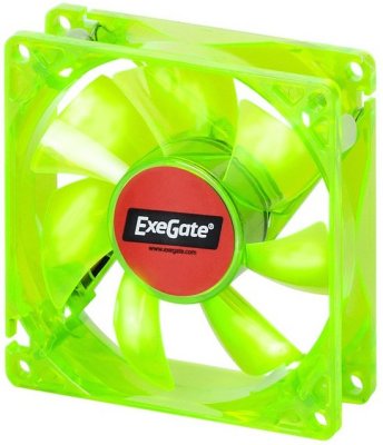  Exegate Mirage 80x25B Green UV [80mm, 2200rpm, 26dBa]