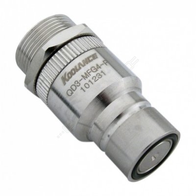   QD3 Male Quick Disconnect No-Spill Coupling, Panel Female Threaded G 1/4 BSPP