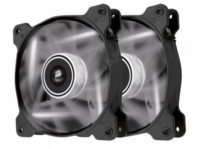  Corsair Air Series SP120 LED White High Static Pressure 120mm Fan Twin Pack CO-9050030-WW R