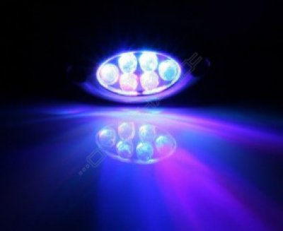 Lamptron 6-Cluster Lazer LED Blue