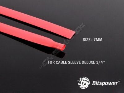  Bitspower Heat-Shrinkable Tube-7MM, Red