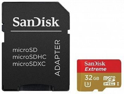   Sandisk Extreme microSDHC Class 10 UHS Class 3 90MB/s 32GB/SDSQXNE-032G-GN6AA