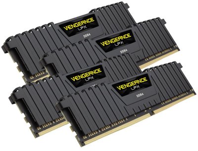   Corsair Vengeance LPX DDR4 DIMM 3000MHz PC4-24000 CL15 - 64Gb KIT (4x16Gb) CMK64GX4M4C