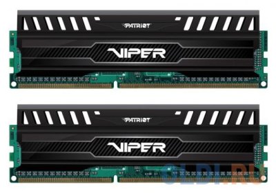  DDR3 8Gb (2x4Gb) PC3-15000 1866MHz DIMM Patriot Viper3 CL9 Black PV38G186C9K