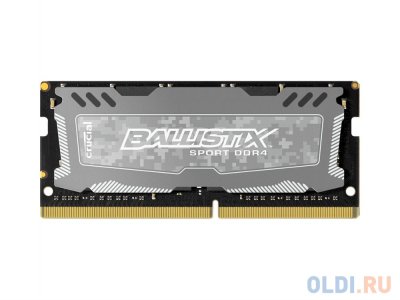  SO-DIMM DDR4 16Gb (pc-19200) 2400MHz Crucial Ballistix Sport LT Grey CL16 DR x8 BLS16G4S240FS