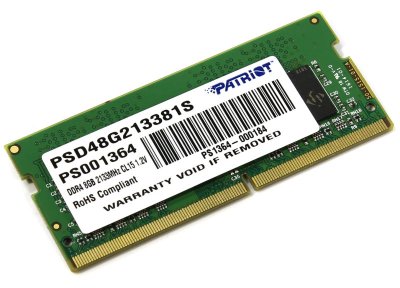     SO-DDR4 8Gb PC4-17000 2133MHz DDR4 DIMM Patriot PSD48G213381S