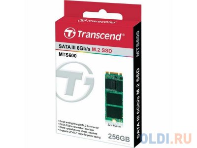 SSD   M.2 256GB Transcend MTS600 Read 560Mb/s Write 320mb/s SATAIII TS256GMTS