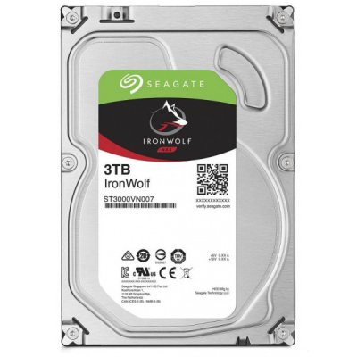   Seagate Ironwolf 3.5" 3Tb SATA III, 64Mb, 5900rpm ST3000VN007