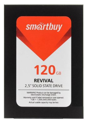 SSD   2.5" 120GB Smartbuy Revival 525Mb/s Write 500Mb/s SB120GB-RVVL-25SAT3