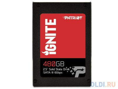   2.5" 480GB Patriot Ignite Read 560Mb/s Write 545Mb/s SATAIII PI480GS25SSDR