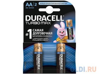  Duracell Turbo MAX LR6-2BL AA 2 