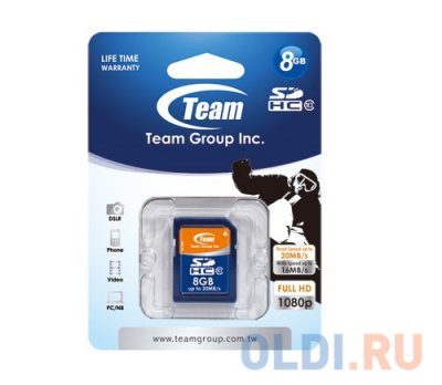   SDHC 8GB class 10 Team TSDHC8GCL1001 765441411791