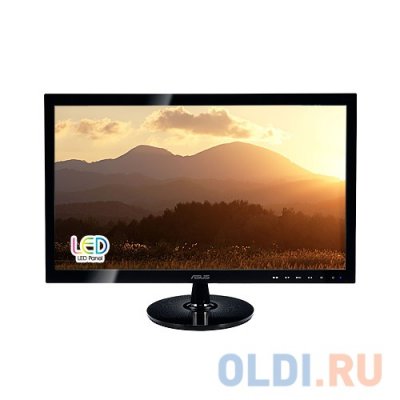  20" ASUS VS208DR gl.Black, LED, 1600x900, 5ms, 250 cd/m2, ASCR 50M:1, D-Sub