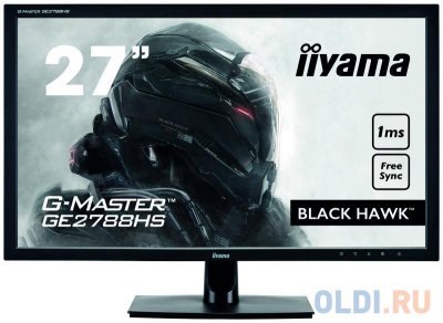  27" iiYama GE2788HS-B2  TN 1920x1080 300 cd/m^2 1 ms DVI HDMI VGA 