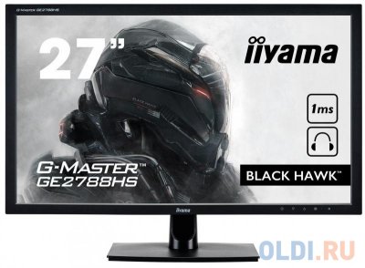  27" iiYama GE2788HS-B1  TFT-TN 1920x1080 300 cd/m^2 1 ms DVI HDMI VGA 