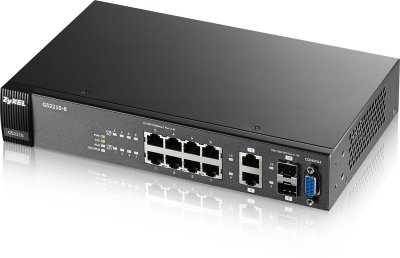  ZyXEL GS2210-8 8-   Gigabit Ethernet  2 SFP- 