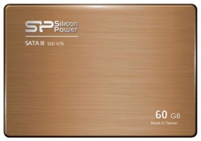   HDD 60Gb SSD Silicon Power V70 (SP060GBSS3V70S25, SATA-III, 2.5", MLC)