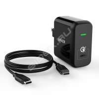     1  USB, 2.4A +  USB-C - USB-C (Anker A2012311) (