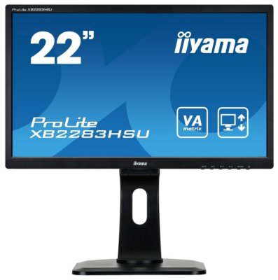  22" Iiyama ProLite XB2283HSU-B1DP VA LED 1920x1080 5ms VGA DVI DisplayPort