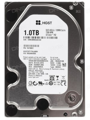   1Tb Hitachi HUS722T1TALA604 (1W10001) Ultrastar A7K2000 SATA-III 128mb , 7200rpm