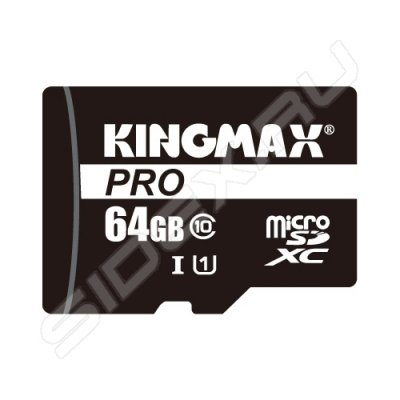   Kingmax Pro microSDXC Class 10 UHS-I 64 GB (KM64GMCSDUHSP1A)