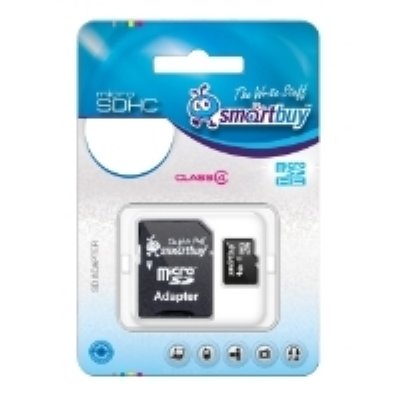   SmartBuy microSDHC Class 4 32GB + SD adapter