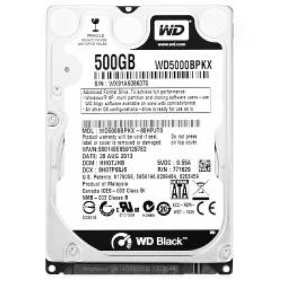 WD WD5000BPKX   SATA 500GB 2.5" WD Black SATA 6Gb/s 7200rpm 16Mb 350-1000G 28 