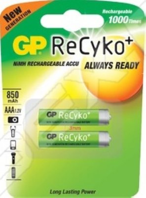    (GP 85AAAHCB-EC2 Recyko) (850mAh, 2 )