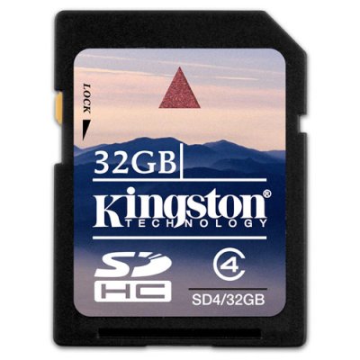 - SDHC 32  Kingston , Class 4 ( SDV/32GB )