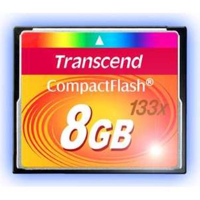 8Gb   CompactFlash (CF) Transcend CompactFlash Card, 133X (TS8GCF133)