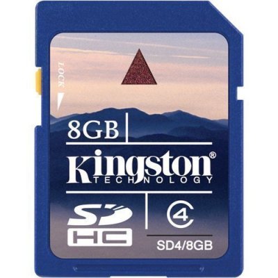 8Gb   SecureDigital (SDHC) Kingston class 4 [SD4/8GB] Retail