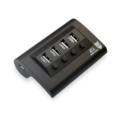  USB Jet.A JA-UH14 USB 4 ports Black