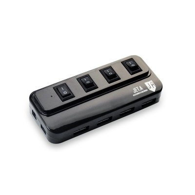  USB Jet.A JA-UH15 USB 4 ports Black