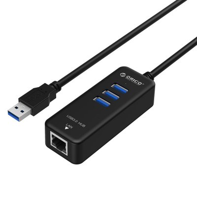  USB Orico HR03-U3 USB 3-Ports Black