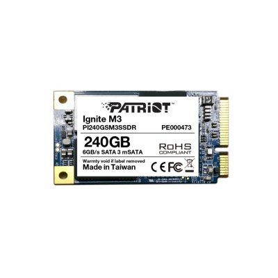   mSATA 240GB Patriot Ignite M3 Read 560Mb/s Write 400Mb/s SATAIII PI240GSM3S