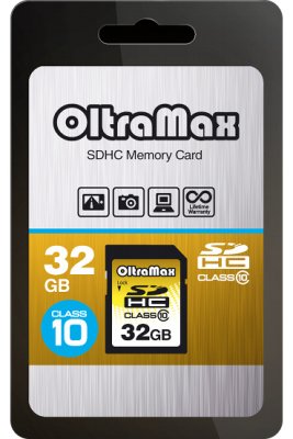   32Gb - OltraMax - Secure Digital HC Class 10 OM032GSDHC10 (!)