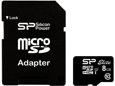   8Gb - Silicon Power - Micro Secure Digital HC Class 10 UHS-I Elite    S