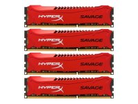   32Gb (4x8Gb) PC3-12800 1600MHz DDR3 DIMM CL9 Kingston HX316C9SRK4/32 HyperX XMP S