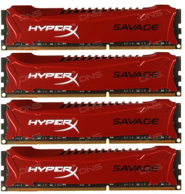   32Gb (4x8Gb) PC3-17000 2133MHz DDR3 DIMM CL11 Kingston HX321C11SRK4/32 HyperX XMP