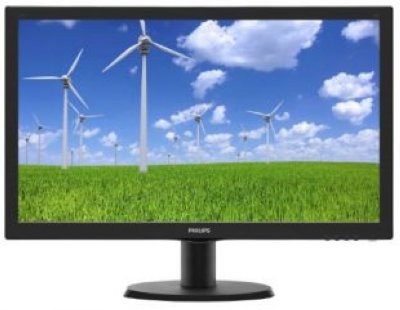  23.6" Philips 243S5LSB  TFT-TN 1920x1080 250 cd/m^2 5 ms DVI VGA